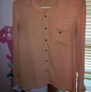 Orange Button Down